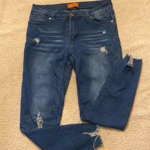 Wax Jean  - Butt, I Love You - size 13 stretch - distressed
